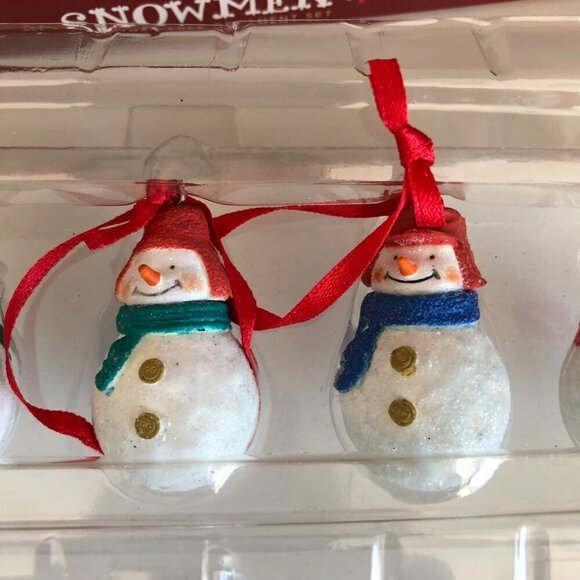Hallmark Keepsake Ornament Let It Snowman 5 Piece Lot Christmas Gary Head Small - Picture 6 of 12